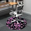 1pc Floral Pattern Chair Carpet for Office Non Slip, Lightweight, Machine Washable Rug for Office Holiday Decor