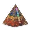 Med Orgonite Pyramids 7x6cm – Copper Bars – 7 Chakra Chips