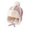 Thicken Warm Winter Hat for Children Earmuff Pilot Hat Plush Bomber Hat Outdoor Activity Trapper Hat for Cold Weather