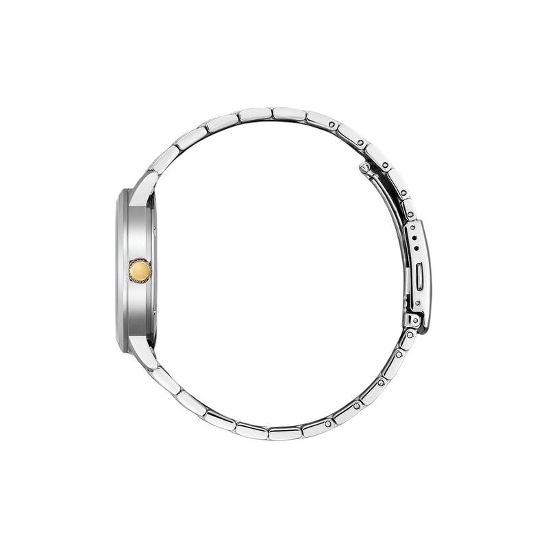 Citizen Серия Eco-Drive Звездные Часы Классические Простые Мужские Часы Eco-Drive Солнечные Кварцевые Стальной Ремешок Мужские Часы Белый Циферблат BJ6541-58P