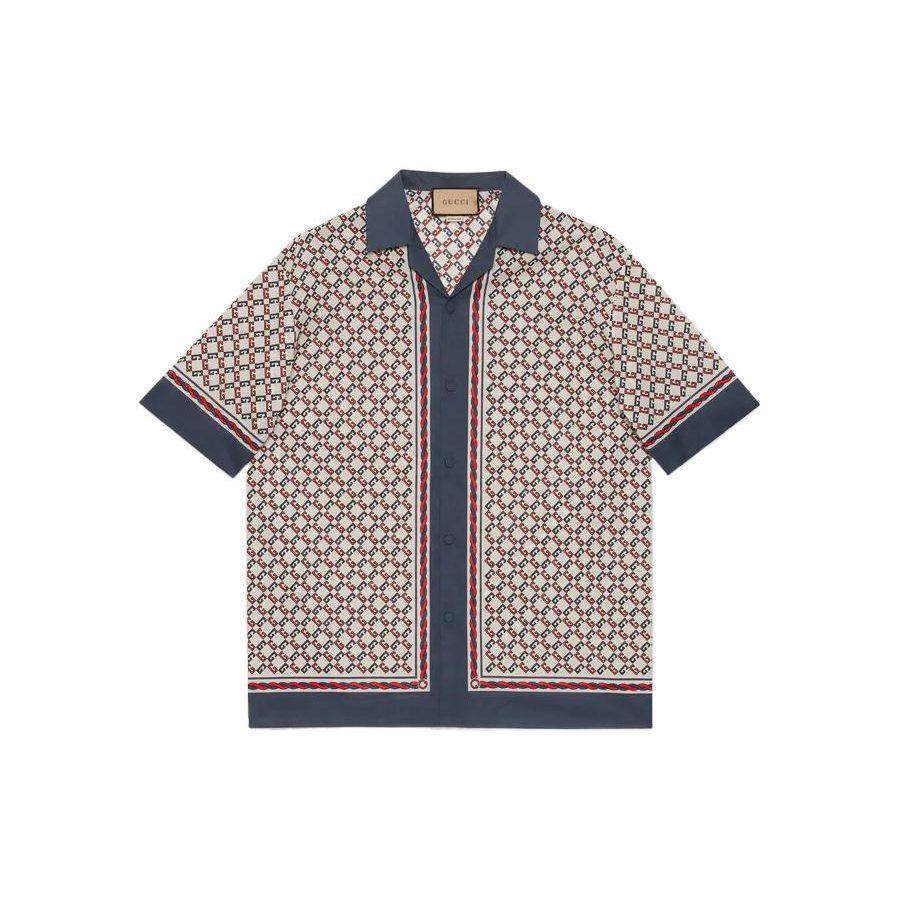 Gucci Рубашка мужская SS22 Цвет: Слоновая кость Белый 690464-ZAIZX-9093