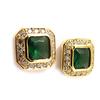 [K7190] - Green Gold Plated 'Sissi' Earrings