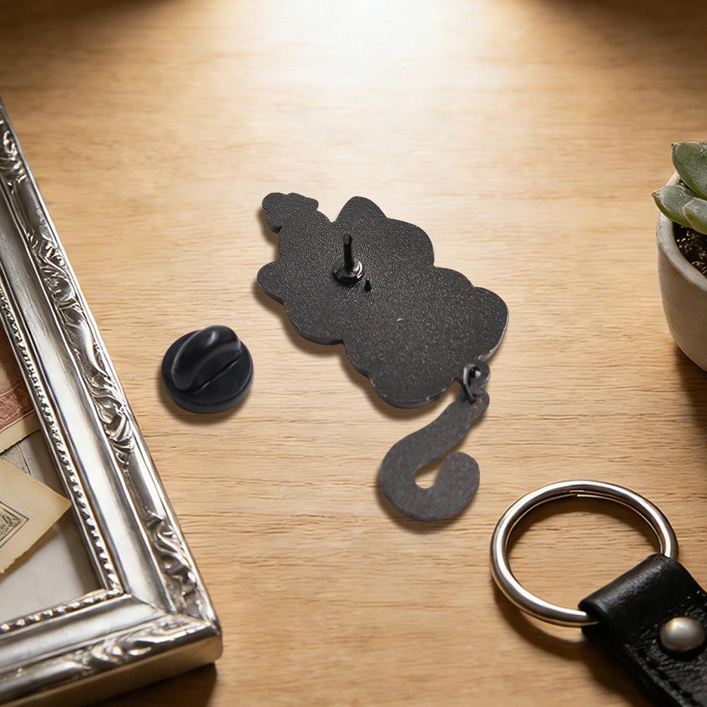 K-POP Blue Tiger Enamel Pin & Cat Tail Brooch Badge