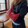 Женская сумка на плечо из искусственной кожи, сумка-полумесяц с заклепками и шипами, сумка подмышку с пряжкой, вместительная сумка-хобо для работы и путешествий, CLE