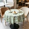 Кухня Столовая Ежедневное Использование Удобная Мягкая Ткань Хлопок Круглая Скатерть