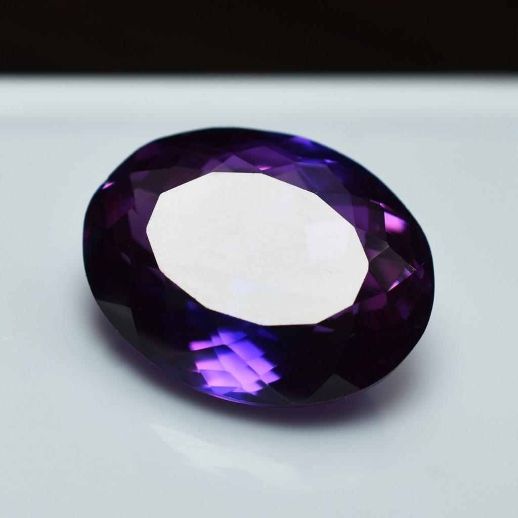 Extremely Rare NATURAL Purple TANZANITE 14.35 Ct Oval CERTIFIED Loose Gemstone