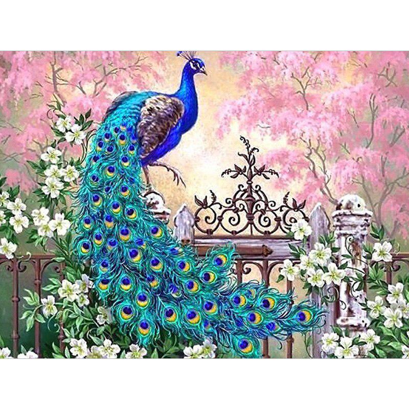 Алмазная вышивка Павлин мультфильм ручная работа алмазная живопись рукоделие вышивка крестом домашний декор