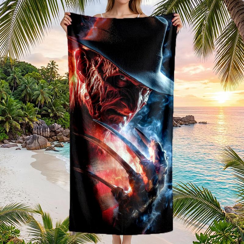 Large Beach Towel Quick Dry Absorbent Towel For Beach IndoorA Nightmare on Elm Street Freddy Krueger