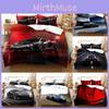 Pattern Car Sports Printing Duvet Cover Pillowcase Set Bedding For Bedroom Decor