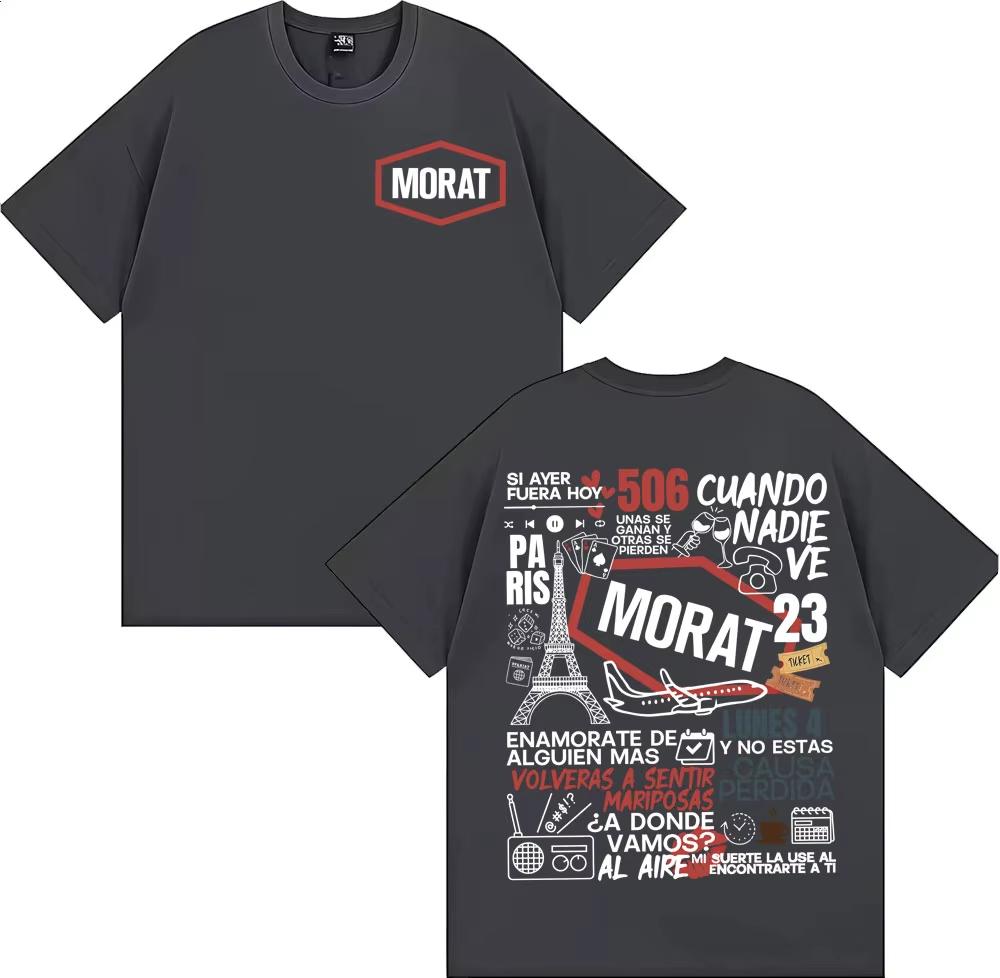 Rock Band Morat Album Graphic Print T Shirts Unisex Unisex Fashion High Street Hip Hop Tshirt 100 Cotton Cozy Short Sleeve T Shirt