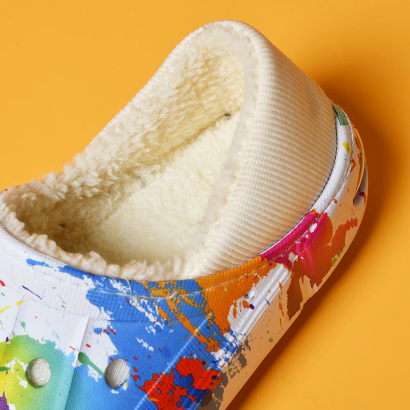 Fashion Men Winter Slippers Soft Warm House Indoor Fashion Couples Boys Girl Shoes Comfortable Eva Soft Sole Light Weight