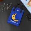 Halloween Themed Knitted Handbag Cartoon Ghost Pumpkin Print Shoulder Crossbody Bag Women Casual Phone Pouch Halloween Gift Bag