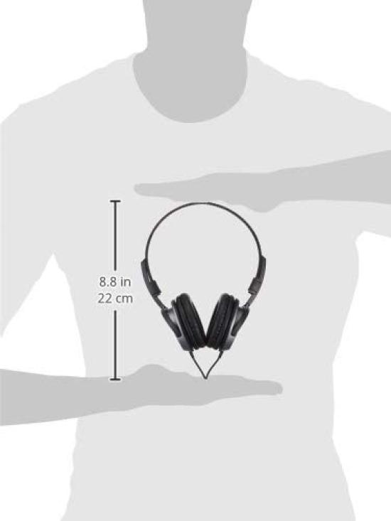 Проводные наушники Audio-Technica ATH-250AV для музыки и фильмов, легкие, подключение 3,5 мм, черный,
