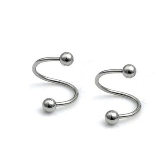 Женщины поворот нос губы шикарные шпильки брови хряща кольцо серьги пирсинг