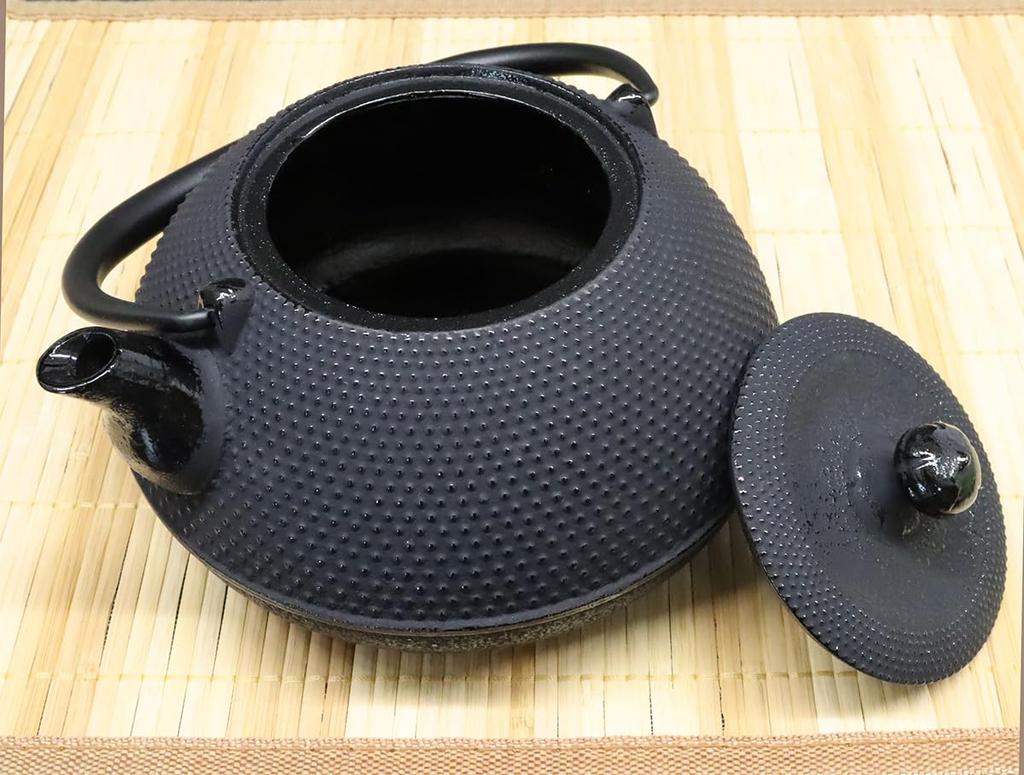 Замок Энтерпрайз Асахи префектура Иватэ Традиционное мастерство Чугунная посуда Намбу Железный чайник "Фуга" (Вместимость 1,1 л) (Подходит для газовых и индукционных плит)