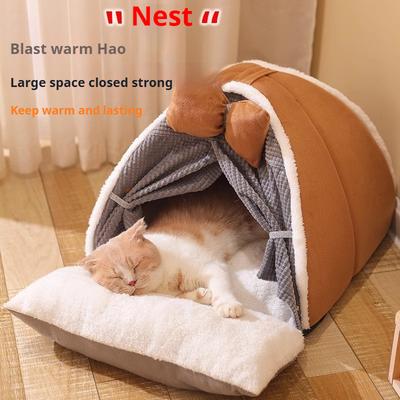 Товары для животных, кровать для кошек, универсальная закрытая кровать для кошек, палатка, теплые принадлежности, Four Seasons