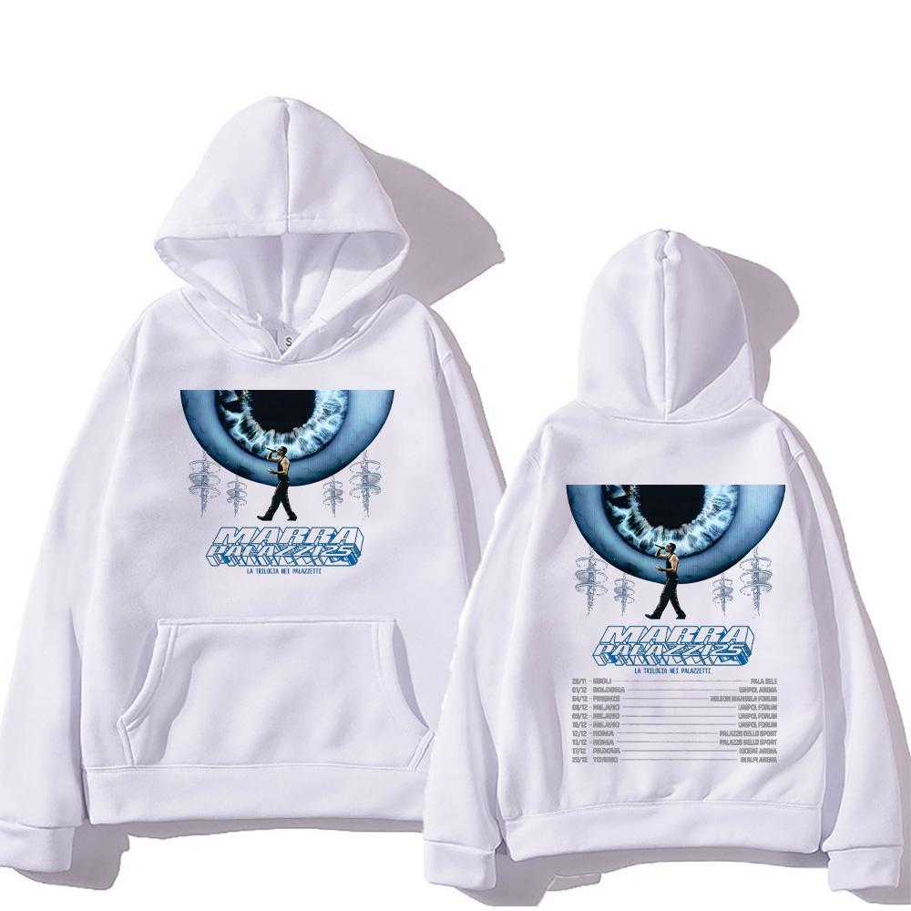 Marracash Palazzi 25 Тур Толстовки Подарок для Любителей Музыки Пуловеры Топы Уличная Одежда на Осень Зиму Женские Мужские Толстовки с Длинным Рукавом
