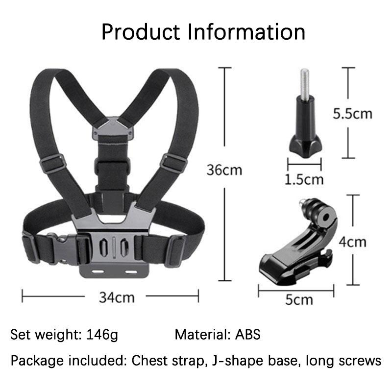 Mobile Phone Chest Mount Harness Strap Holder Cell Phone Clip Action Camera