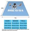 1PC Messi Patterned Flannel Blanket Suitable For All Seasons For Home Decor Warmth And Comfort Gifts Holiday Present