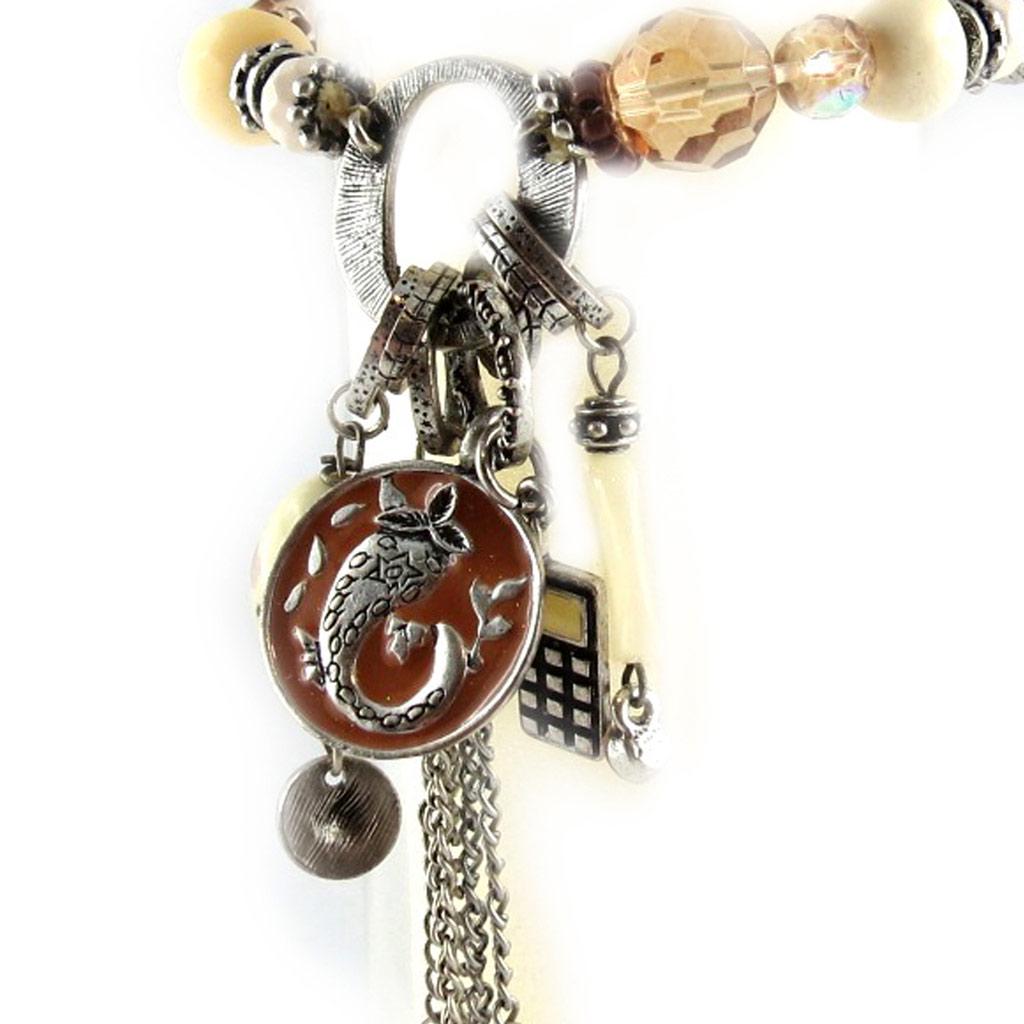 Les Trésors De Lily [E0433] - Дизайнерский браслет «Таласса» бежевый