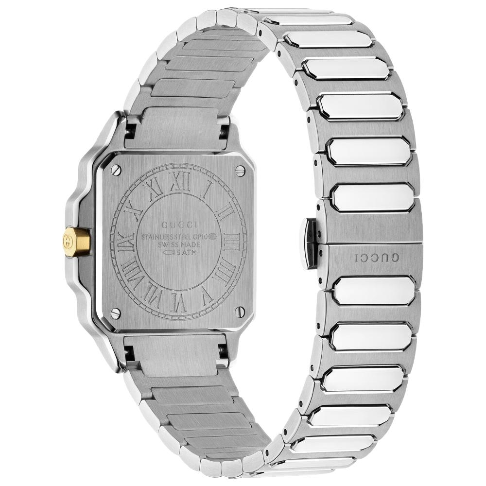 Gucci YA166506 G-Flat Серебристый циферблат Унисекс часы