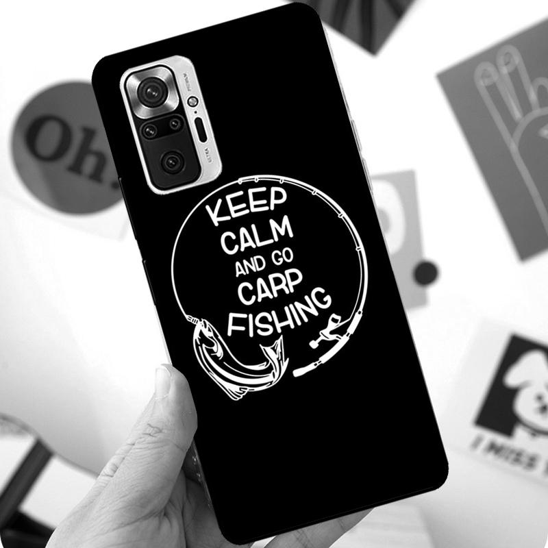 Carp Fish Fishing Rod Case For Xiaomi Redmi Note 12 Pro 11 8 9 10 Pro 9S 10S 11S 12S Redmi 12C 10C 9C 10A Cover