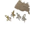 Ballet Style Bow Pearl Ear Buckle Women'S Light Luxury Elegant High-End Retro Personality Fashion Temperament Earrings