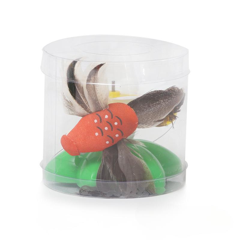 Вращающаяся Электрическая Летающая Бабочка Игрушка для Кошки Летающая Птица Автоматические Игрушки-Дразнилки для Кошек Интеллектуальная Тренировка Веселая Игрушка Товары для Питомцев