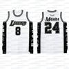 New Basketball Jersey No.8&24 Summer Sleeveless T-shirt Sports Breathable Quick Drying Tank Top Family Match Unisex