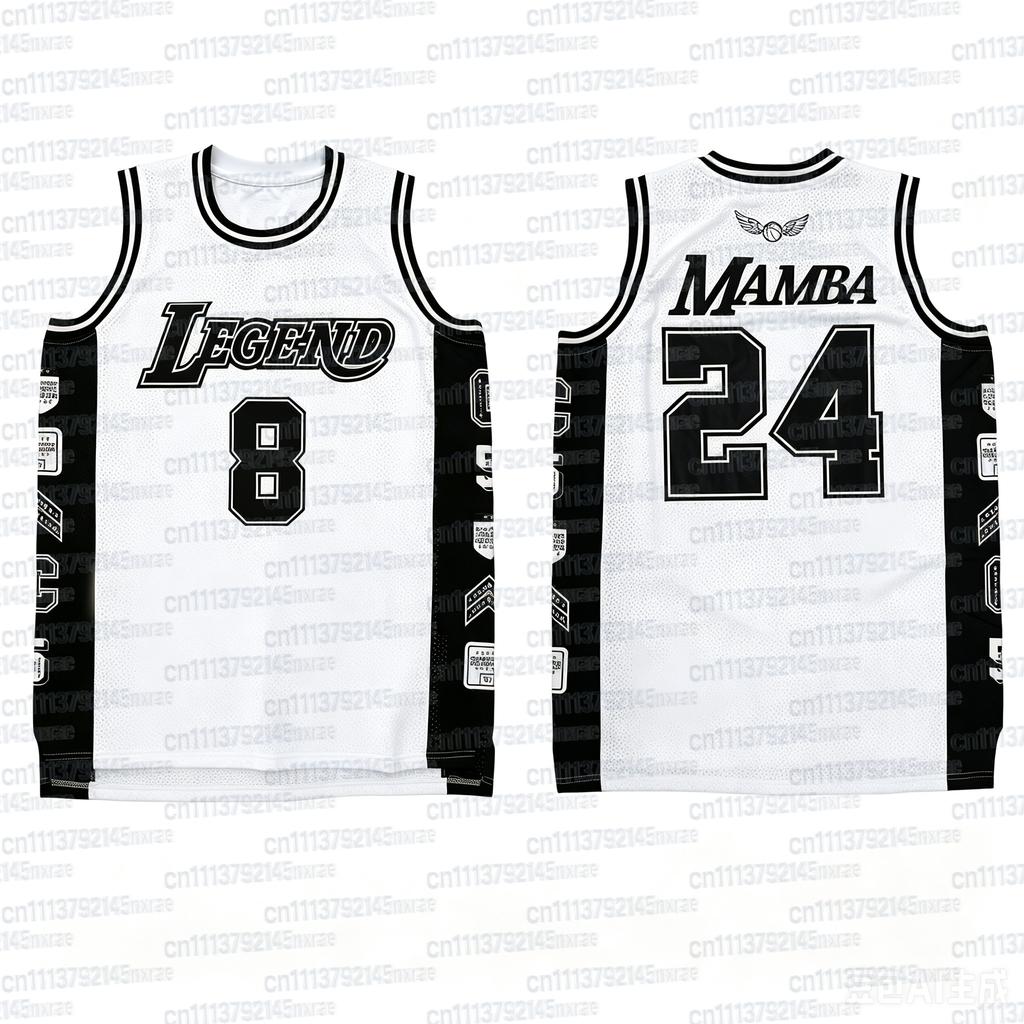 New Basketball Jersey No.8&24 Summer Sleeveless T-shirt Sports Breathable Quick Drying Tank Top Family Match Unisex