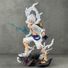 One Piece Luffy Sun God Nika Gear 5 Action Figure With Lightning Effect Collectible Model