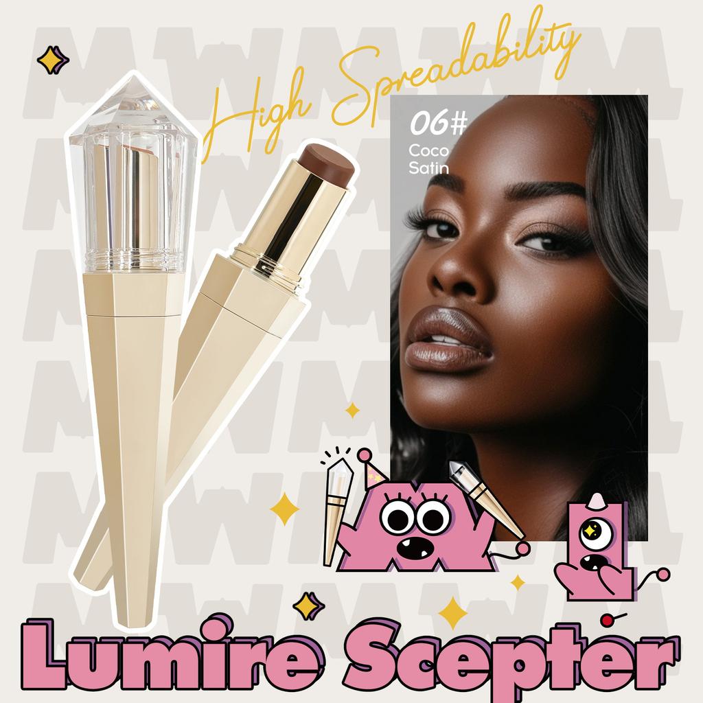 Crown Foundation Concealer Stick Set, Naturally Conceals, Erasable Foundation, Portable Makeup Brush