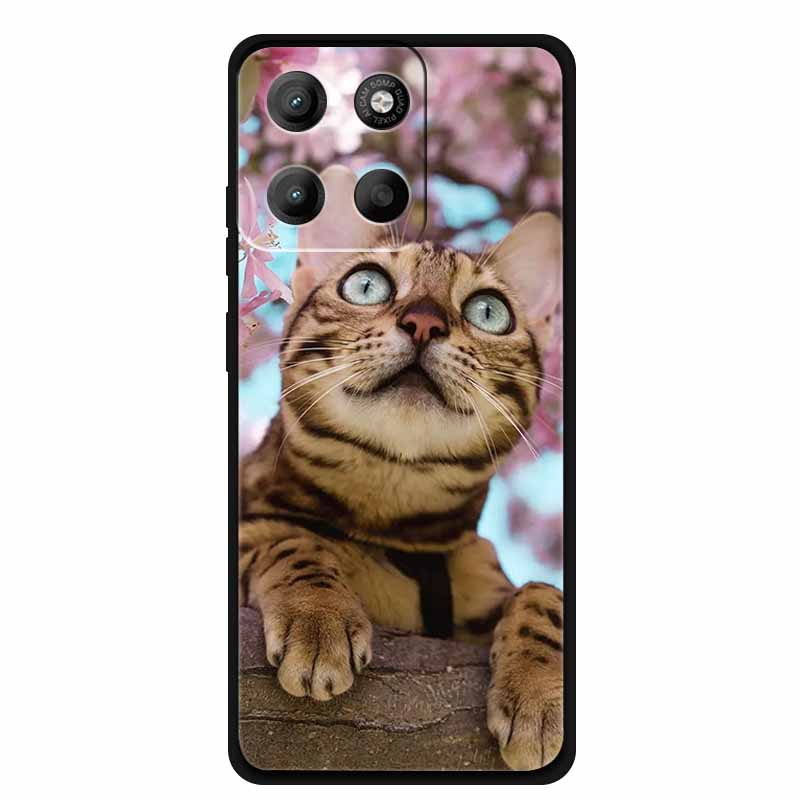 For Moto G15 Case G 15 Painted Cats Cute Soft Silicone Phone Protective Funda For Motorola G15 4G Capa Lovely Etui MotoG15 Power