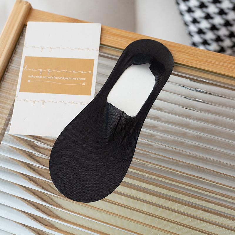 1 пара женских невидимых носков-лодочек, дышащие силиконовые нескользящие ультратонкие тапочки-носочки, высококачественные эластичные низкие носки из ледяного шелка