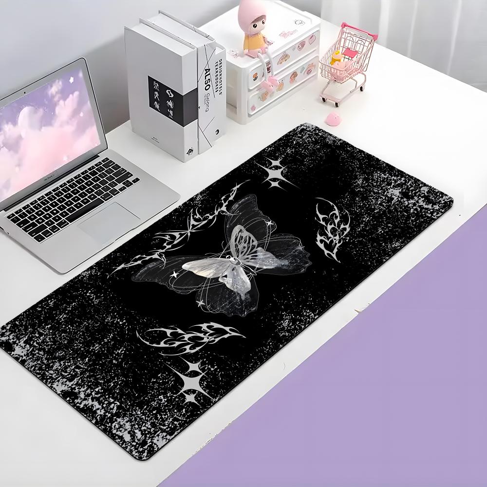 Dark Beautiful Art Black Starry Sky Mouse Pad Large Gaming Mousepad With Thick Stitched Edge NonSlip Desk Mat
