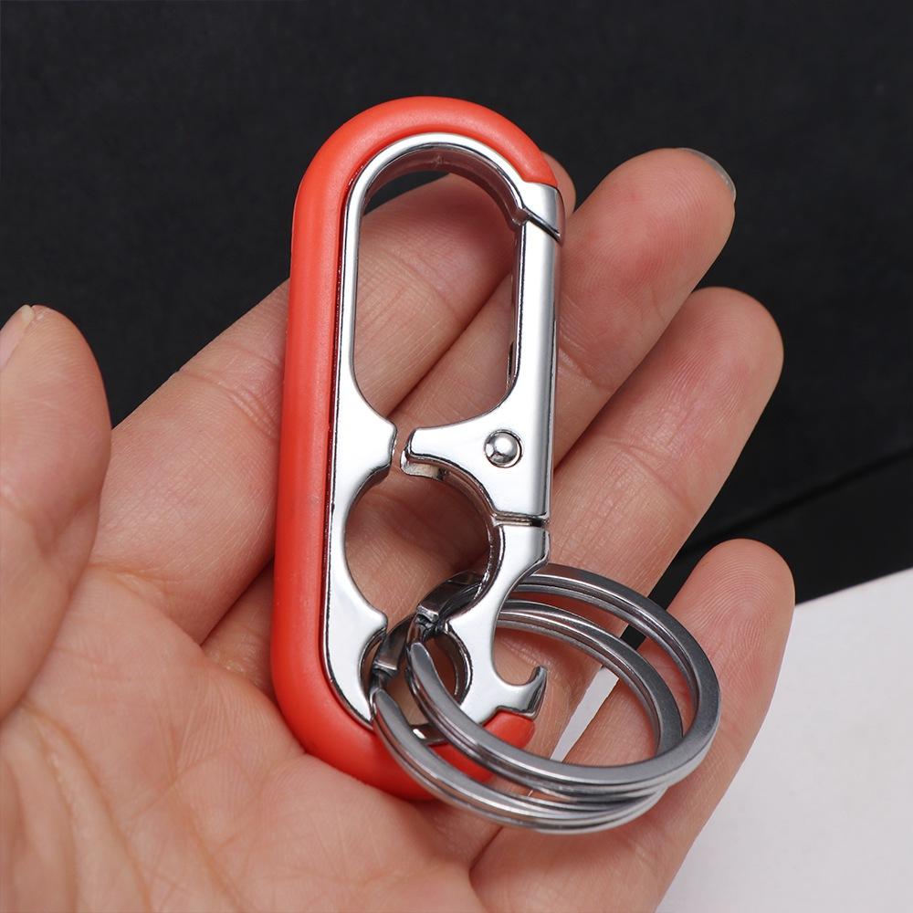 Key Buckle Waist Buckle Car Key Holder Bottle Opener Key Chain Car Keychain Double Ring Keychain