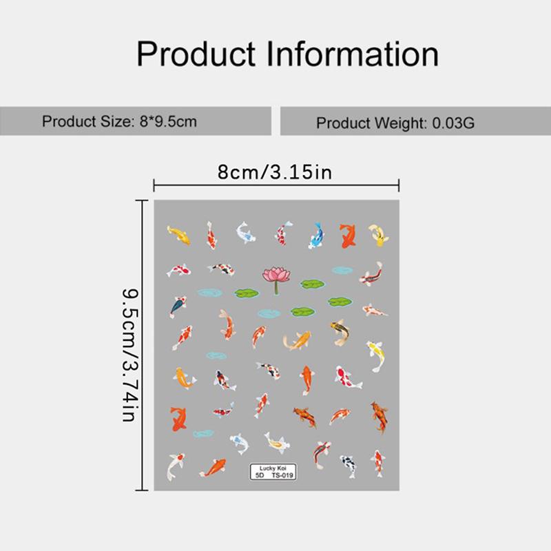 Cute Retro Rabbit 5D Nail Sticker Decal Nail Art Adhesive Diy Manicure Decor