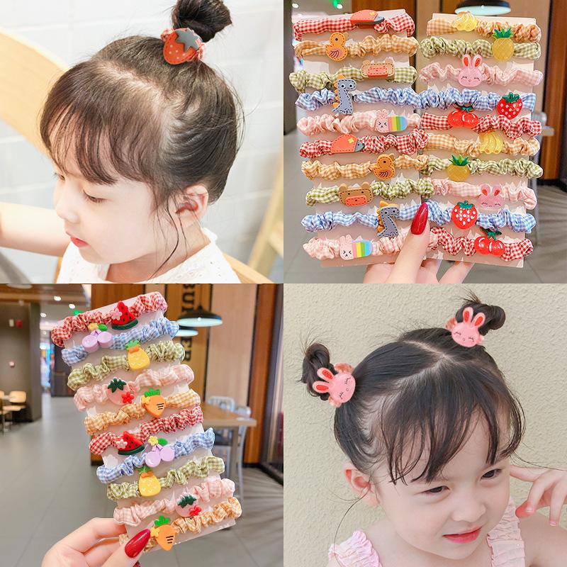 Korean version of sweet and cute hair ring girl's headband fashionable ponytail large intestine ring rope