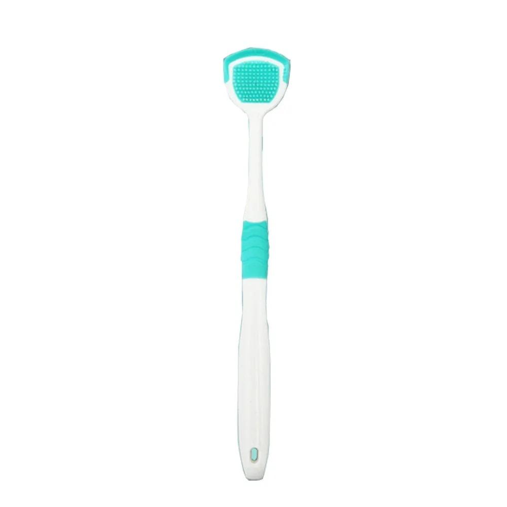 Soft Silicone Tongue Cleaners Adult Kids Reusable Silicone Tongue Scraper Brush Washable Tongue Fresh Breath Oral Hygiene Tool