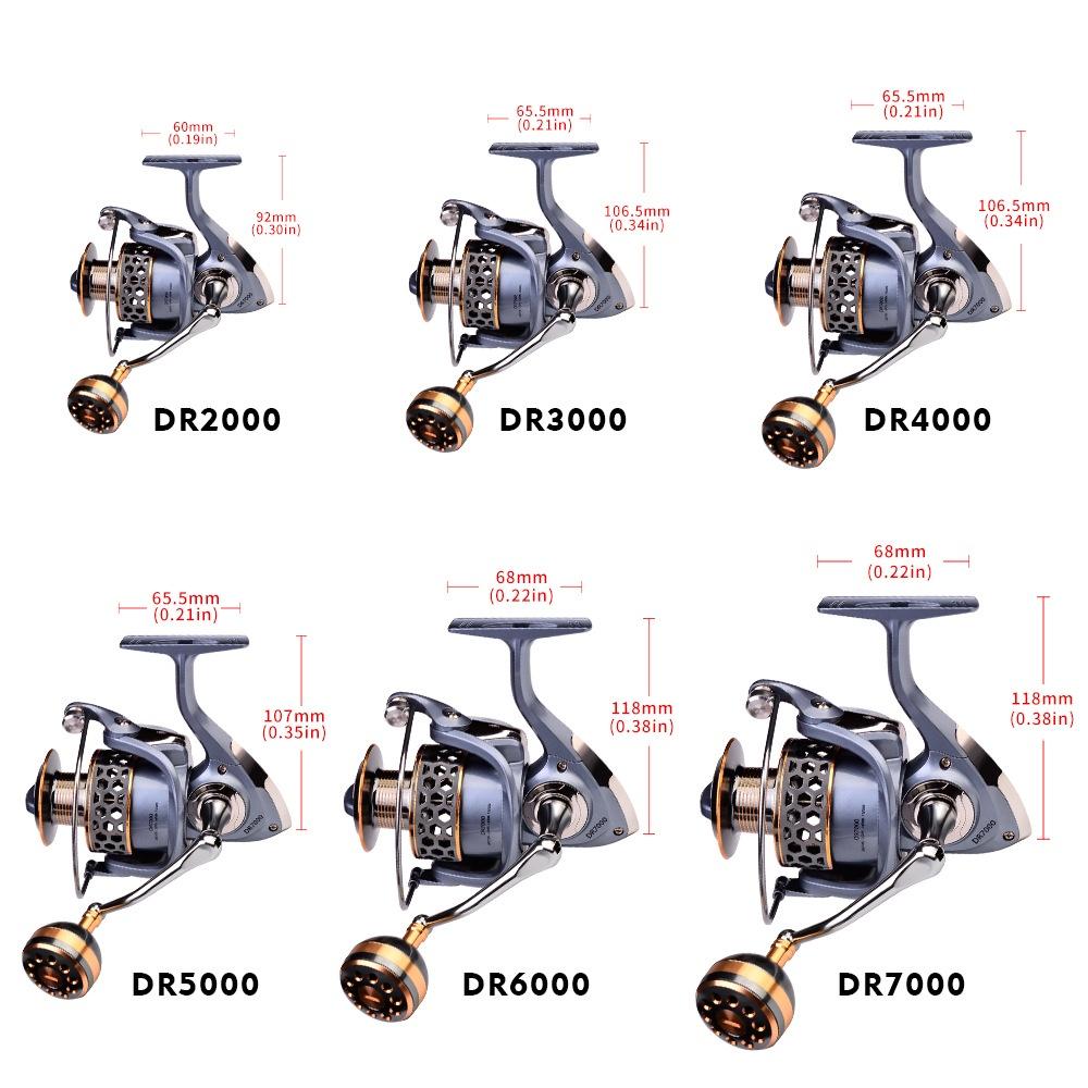 Winter Fishing Reel Max Drag 21KG Spool Fishing Reel Gear 5.2:1 Ratio High Speed Spinning Reel Casting Reel Carp for Saltwater