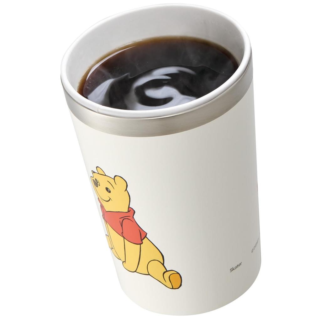 Skater Stainless Steel Tumbler 400ml M (Hot & Cold Retention) - Disney Winnie the Pooh Funny Face STCV2