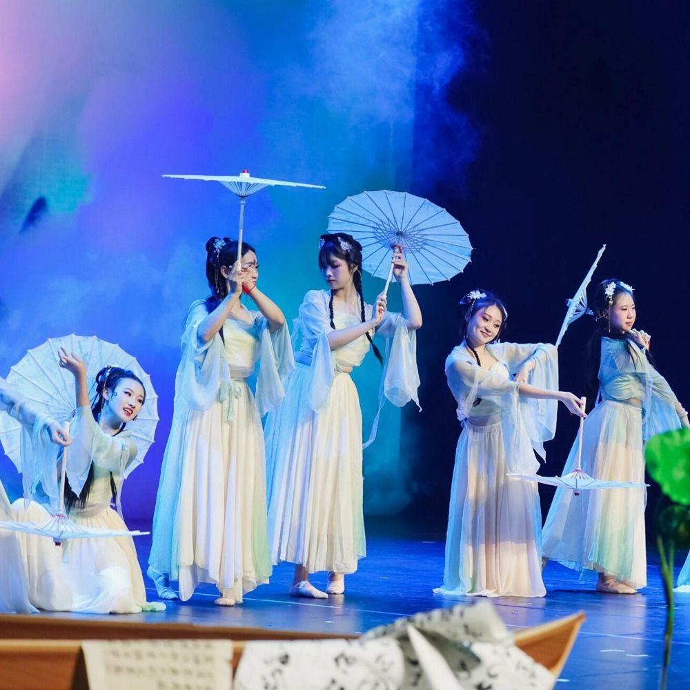 Китайский античный стиль, промасленный бумажный зонтик, 10 цветов, подружки невесты, вечерние декорации, танцевальное представление