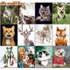 Frameless Diy Paint By Number Kit Animals Modern Wall Art Picture By Numbers Unique Gift For Home Decor Arts