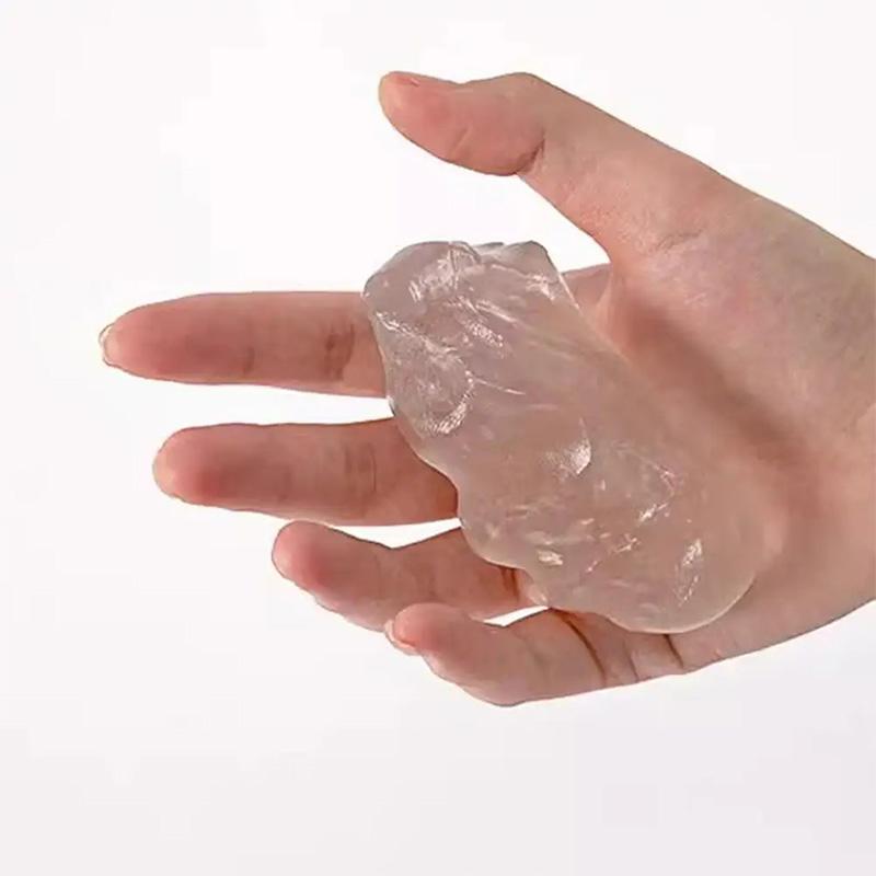 Liquid Transparent Color Changing Glass Clay Elastic Glass Crystal Rubber Clay Primary School Kid Stress Relief Toys Home Decor