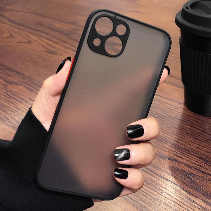 Shockproof Silicone Bumper Phone Case For Apple iPhone 12 13 11 Pro Max Mini X XR XS Max Luxury Transparent Matte Cover