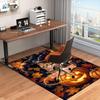 1PC Custom Name Halloween Cat Pumpkins Theme Floor Mat Ideal for Living Room, Game Rooms, Office, Bedroom, Office Floor Mat , Floor Mats for Home