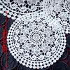 2pcs Vintage White Lace Table Mat, Plate Mat,  Home Kitchen Dinning Table Decoration