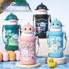 Детский термос Baby Shark, чайник из нержавеющей стали 316, чашка для воды с соломинками для мальчиков, детский сад