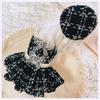 Autumn Winter Small Dog & Cat Woolen Dress - Thickened Warm Pet Bowknot Outfit for Yorkshire Terrier Puppy Small Pets