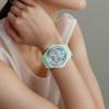 Casio BABY-G Водонепроницаемые 100 метров Кварцевый механизм Ремешок из смолы Японские и корейские часы Женские часы Белый циферблат BGA-100ST-3A2021
